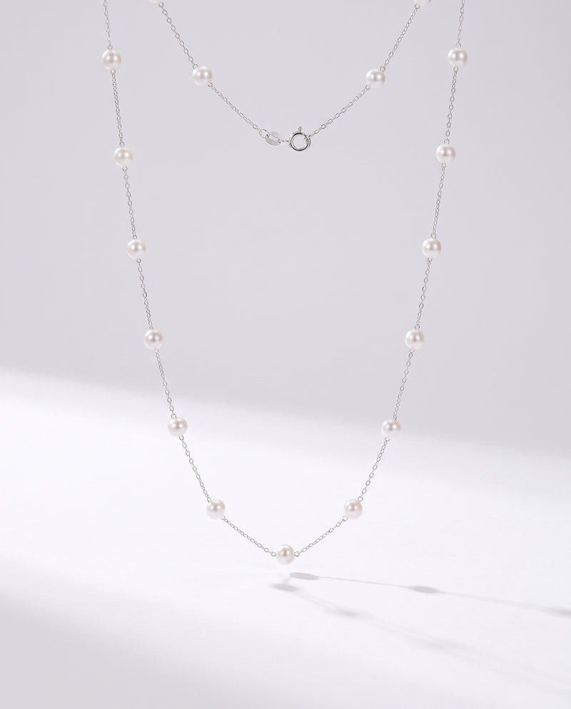 Pearl Station Necklace
