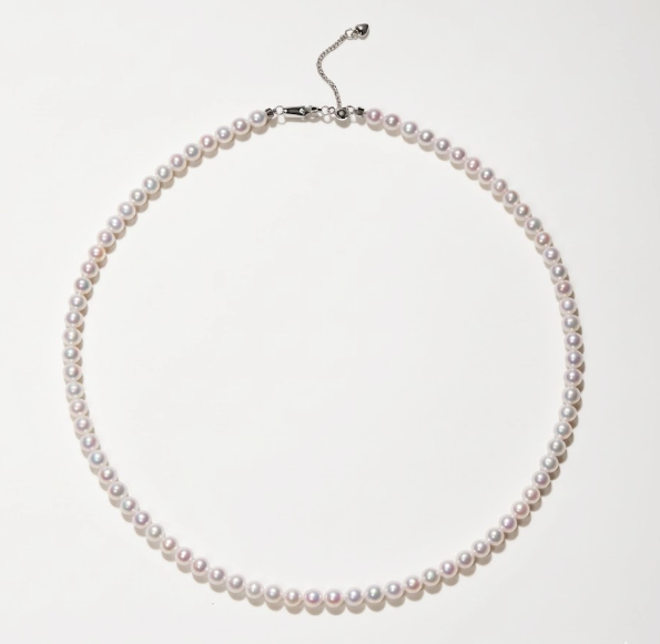 Classic Freshwater Pearl Necklace | 5.5–6mm AAAA Round | Adjustable Princess Length