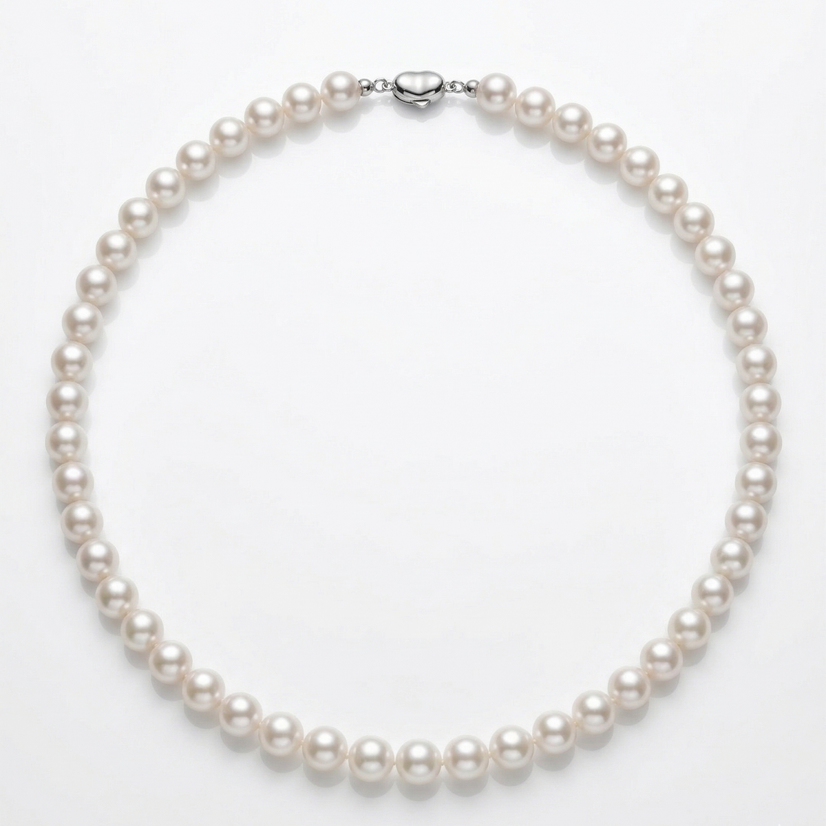 Luxe Heirloom Freshwater Pearl Necklace | 8.5–9mm AAAA Round | Sterling Silver Clasp