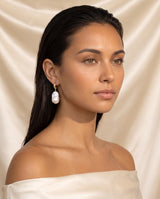 Baroque Pearl Drop Earrings freshwater pearl earring editorial close crop