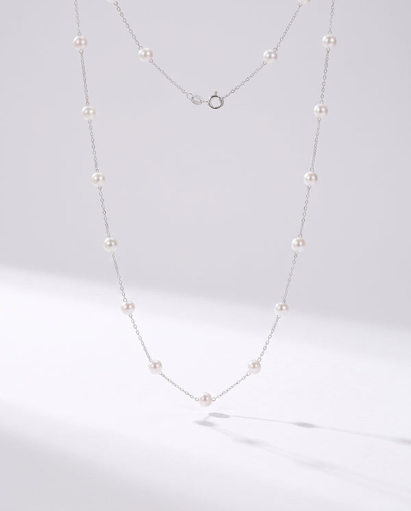 Pearl Station Necklace