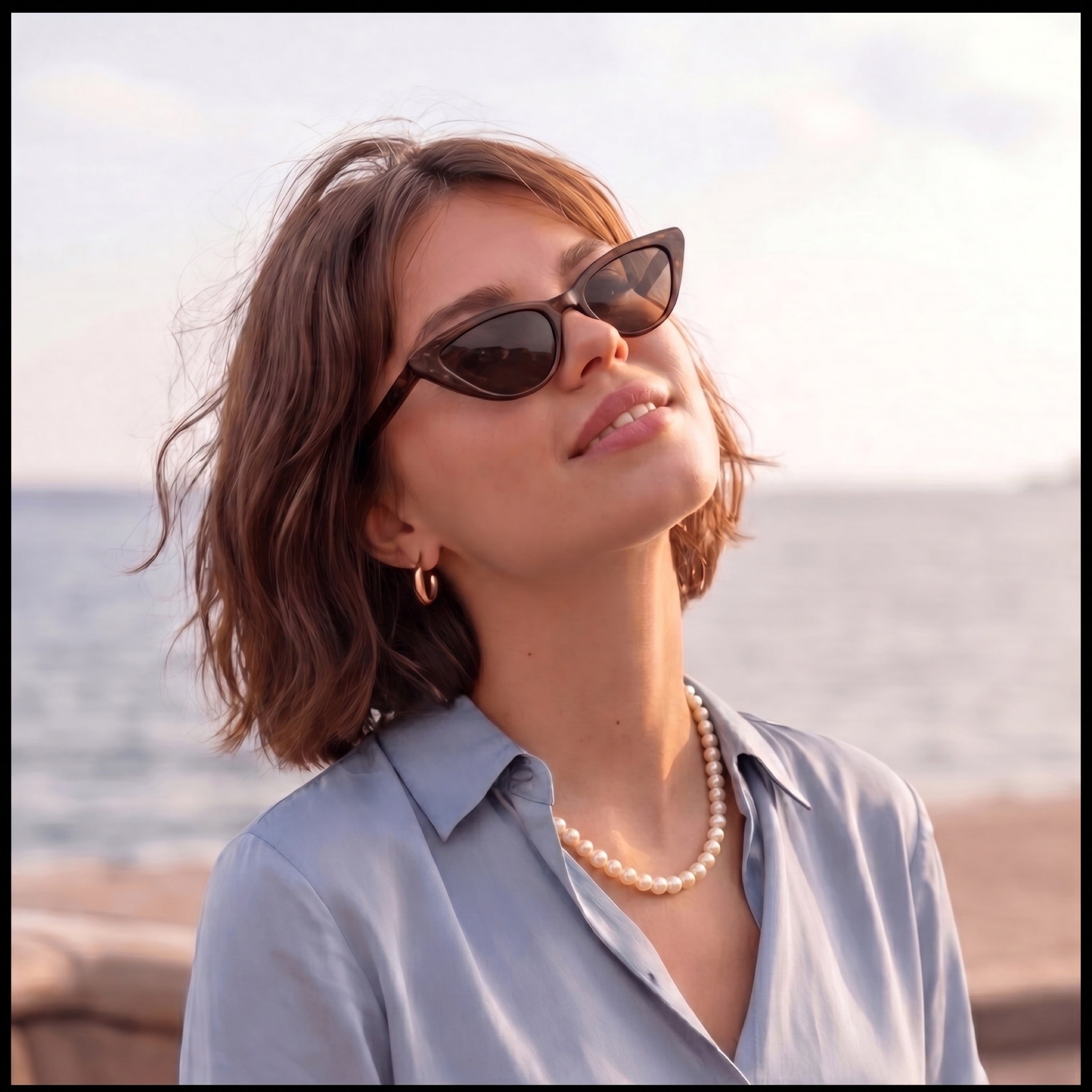 Classic Freshwater Pearl Necklace | 5.5–6mm AAAA Round | Adjustable Princess Length